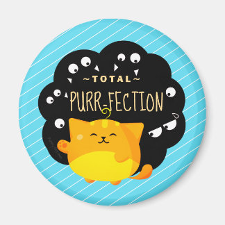 Aimant Halloween de Mochi - Purr-fection de chat orange m