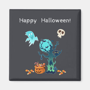 Aimant Halloween Éffrayants Fantômes chauves-souris Skuls