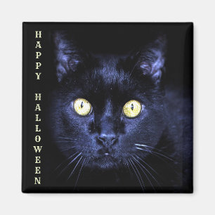 Aimant Halloween fête peur Chat noir Horreur nuit sombre