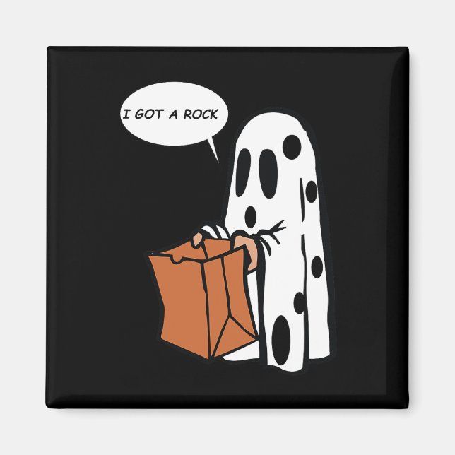 Aimant Halloween J'Ai Un Fantôme De Rock (Devant)