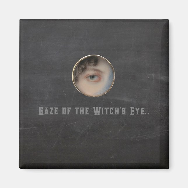 Aimant Halloween Macabre Déplaisant Witch Eye (Devant)