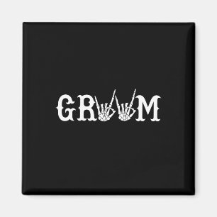Aimant Halloween mariée Mariage Groom Skeleton jusqu'à la