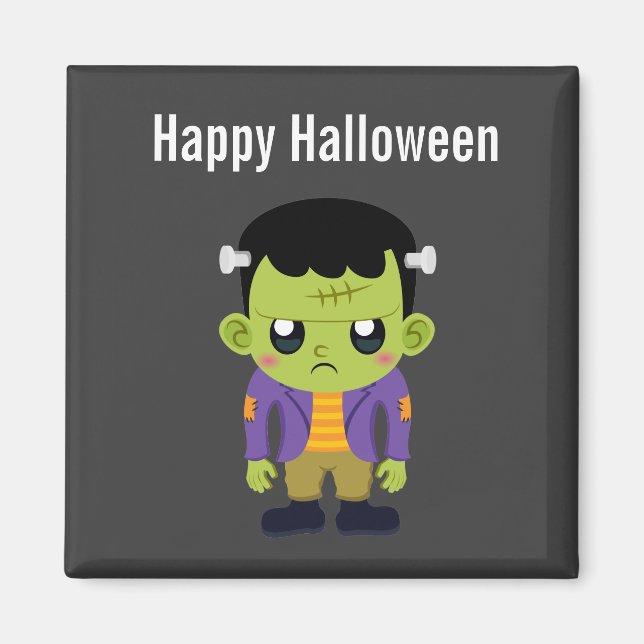 Aimant Halloween monstre Frankenstein Green (Devant)