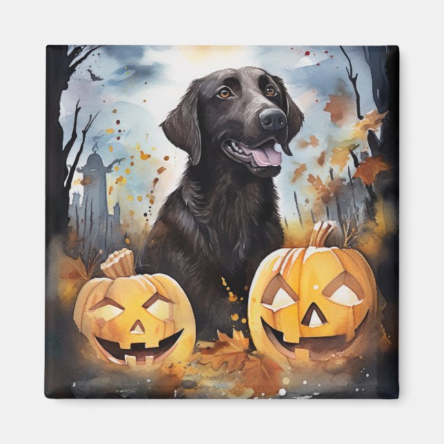 Aimant Halloween Nouvelle-Écosse avec la peur Citrouille (Devant)