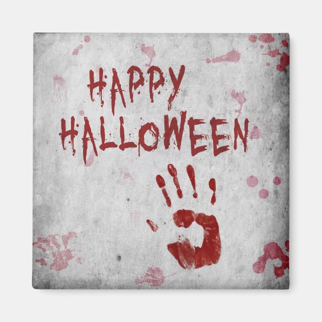 Aimant Halloween sanglante (Devant)