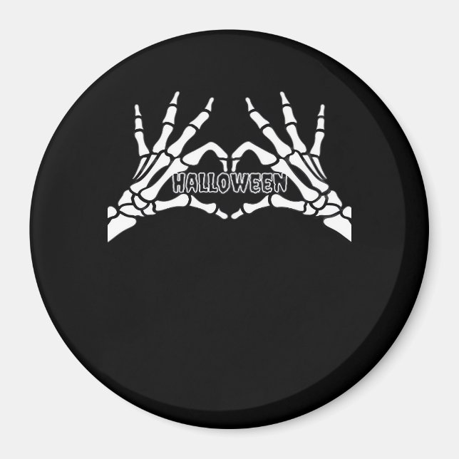 Aimant Halloween - Skeleton Hands Heart (Devant)