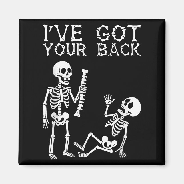 Aimant Halloween Skeletons Ive Got Your Back Costume Men  (Devant)