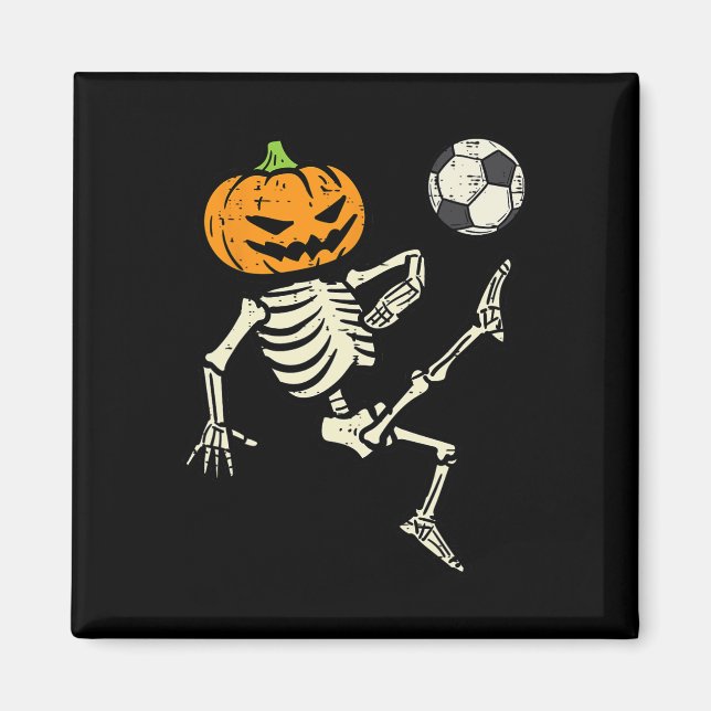 Aimant Halloween Squelette de football Costume de footbal (Devant)
