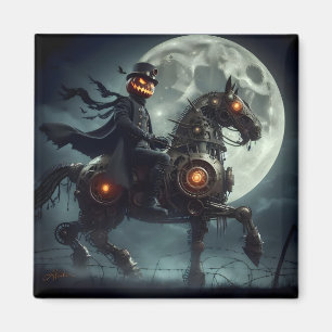 Aimant Halloween Steampunk Horseman sans tête