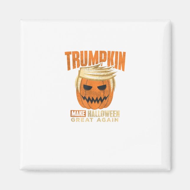 Aimant Halloween Trumpkin drôle rendre l'Amérique grande (Devant)