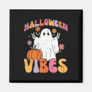 Aimant Halloween Vibes Ghost Costume de paix Femmes Super