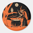 Halloween vintage - Witch & Cauldron