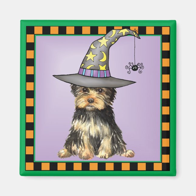 Aimant Halloween Yorkie (Devant)