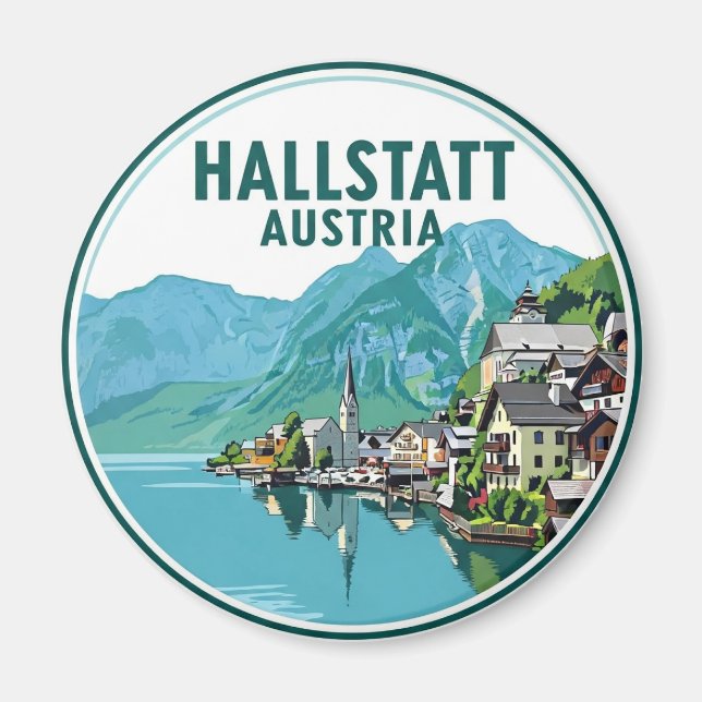 Aimant Hallstatt Austria Travel (Devant)