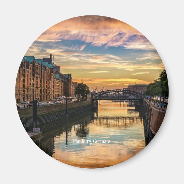 Aimant Hambourg, Allemagne, Speicherstadt, (Devant)