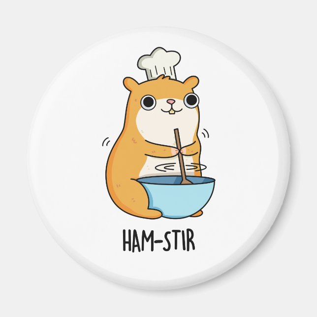 Aimant Hamstir Funny Hamster Pun (Devant)