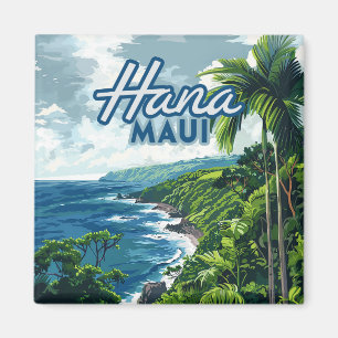Aimant Hana Maui Hawaii Road à Hana Beach Coast Retro