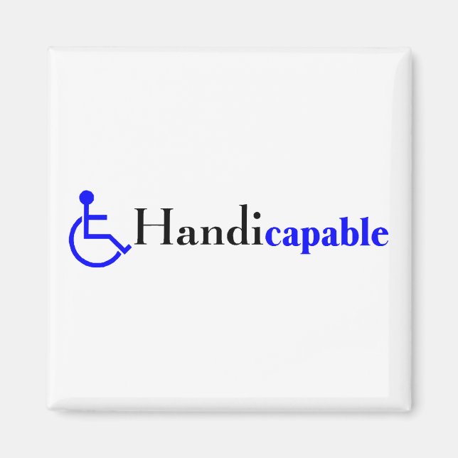 Aimant Handicapable (fauteuil roulant) (Devant)