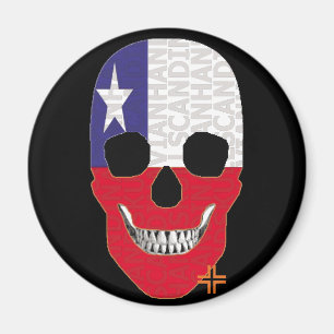 Aimant HANDSKULL Chili magnétique circulaire B2