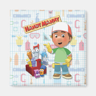 Aimant Handy Manny et ses outils de discussion