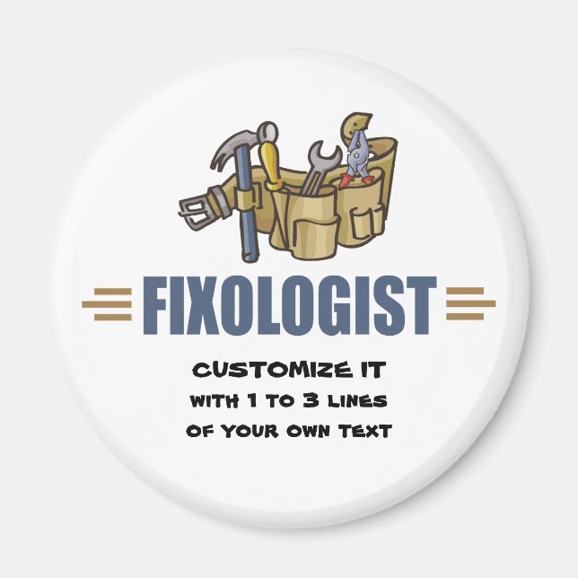 Aimant Handyman humoristique (Devant)