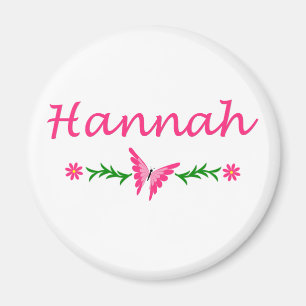 Aimant Hannah (papillon rose)