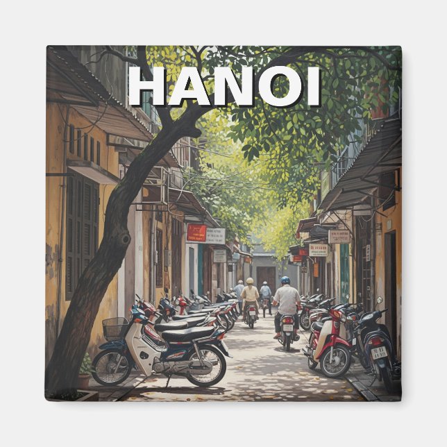 Aimant Hanoi Vietnam Alley Travel (Devant)