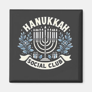 Aimant Hanoukka Social Club Funny Jewish Hanoukka