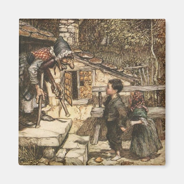 Aimant Hansel et Gretel rencontrent la sorcière (Devant)