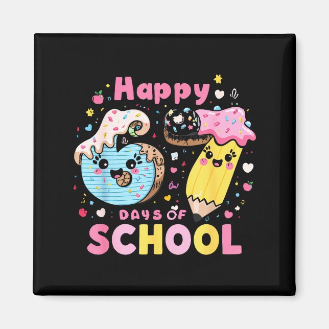 Aimant Happy 67th Day Of School Cute Ice Cream 100 Days S (Devant)