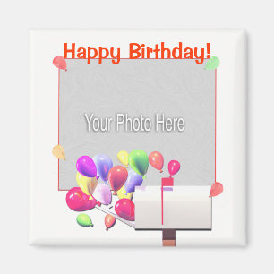 Aimant Happy Birthday Balloon Mail (photo frame)