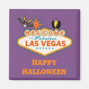 Aimant Happy Halloween Las Vegas Style