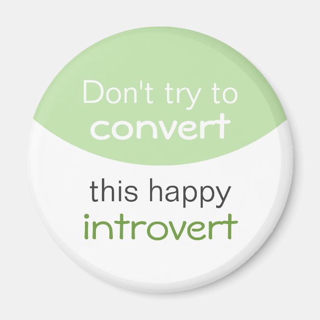 Aimant Happy Introvert (Devant)