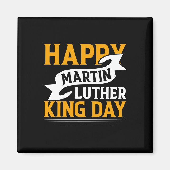 Aimant Happy Martin Luther King Sticker (Devant)