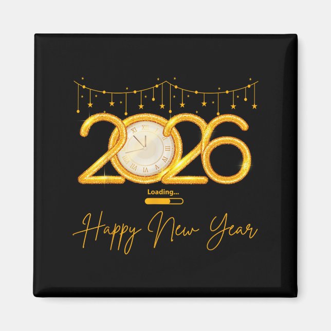 Aimant Happy New Year 2026  (Devant)