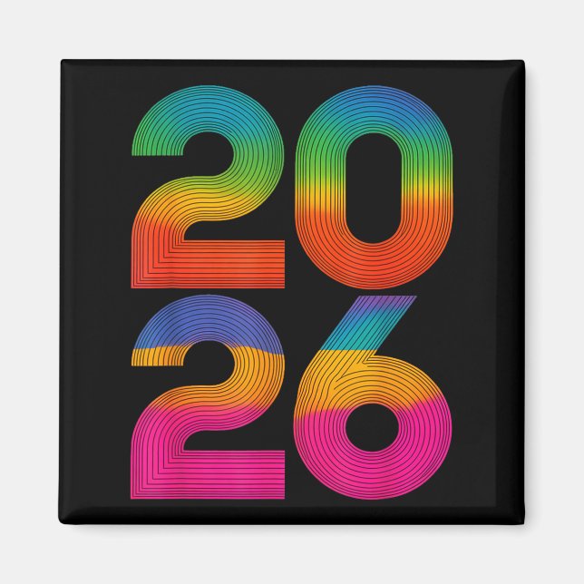 Aimant Happy New Year 2026 New Years Eve  (Devant)