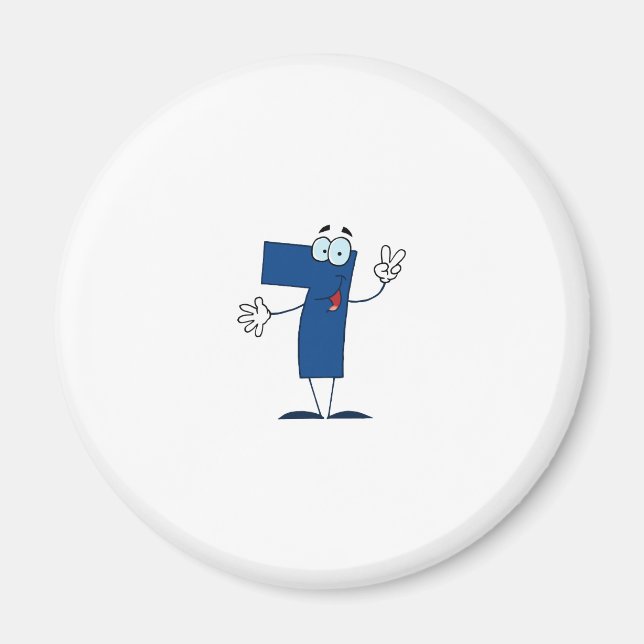 Aimant Happy Numéro 7 (Devant)