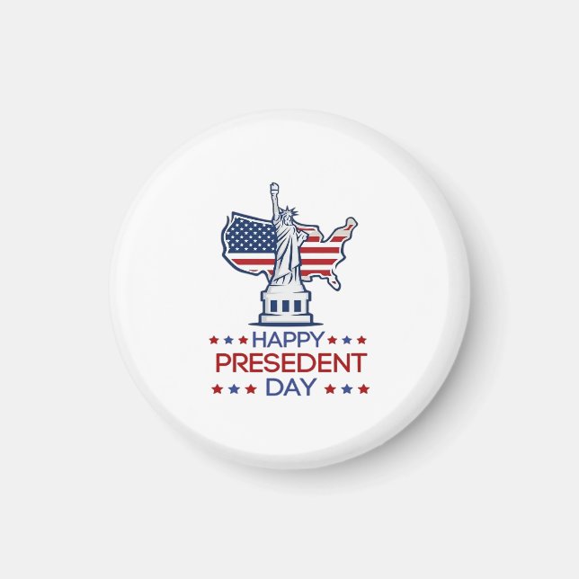 Aimant Happy presidents day 2026 Classic (Devant)