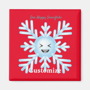Aimant Happy Snowflake Emoticon Thunder_Cove
