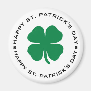 Aimant Happy St. Patrick's Day Shamrock Lucky Charm