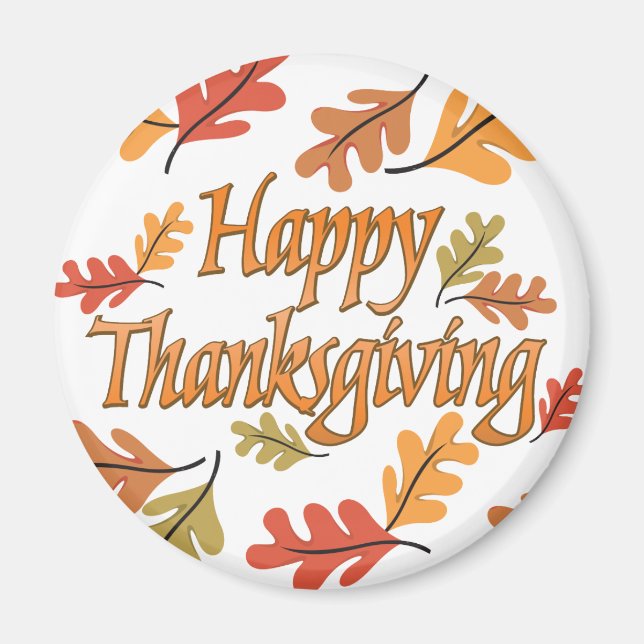 Aimant Happy Thanksgiving (Devant)