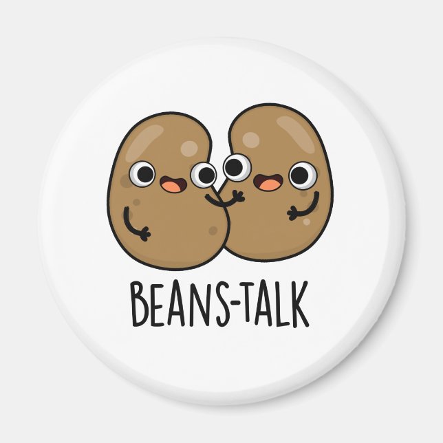 Aimant Haricots Parler amusant Veggie Bean Pun (Devant)