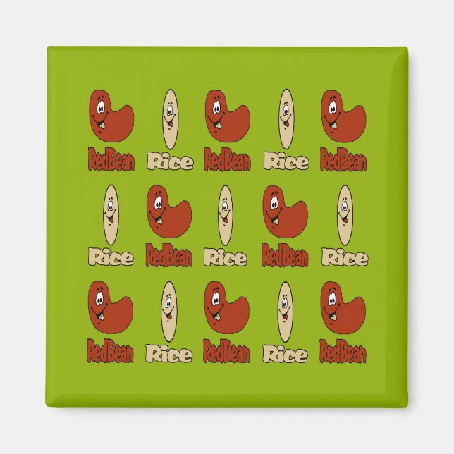 Aimant Haricots rouges et riz (Devant)