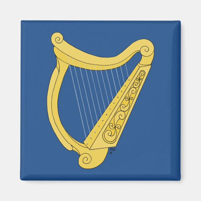 Aimant Harpe irlandaise (Devant)