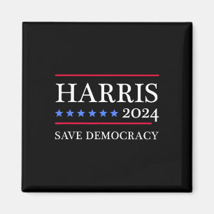 Aimant Harris 2024 Sauvez La Démocratie Pour Le Président