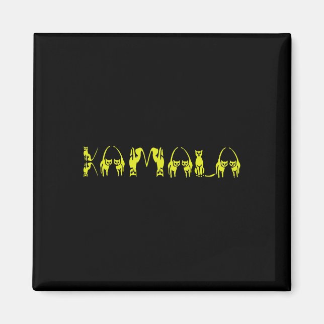 Aimant Harris Cat Lettering Positive Funny 15 (Devant)