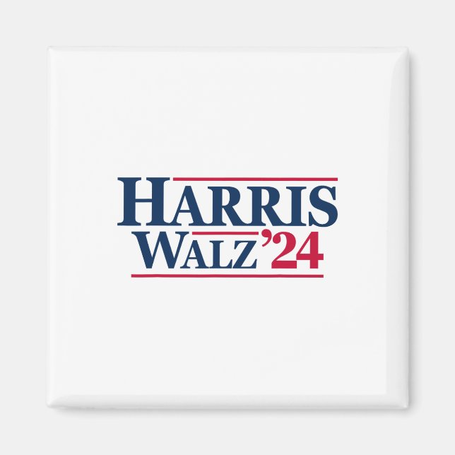 Aimant Harris Tim Walz 2024 24 Pour Le Président Brat Usa (Devant)