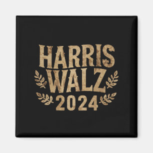 Aimant Harris Tim Walz Crest Vintage Harris Waltz 2024