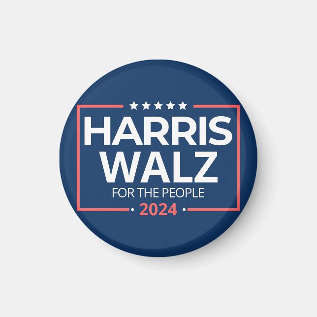 Aimant Harris Waltz 2024 Election Kamala Harris Tim Waltz (Devant)