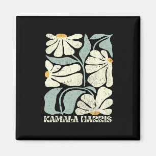 Aimant Harris Waltz Vote Kamala Flower 2024 1